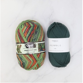 Botanic Shawl Yarn Kit: Hundertwasser 781 Pine 