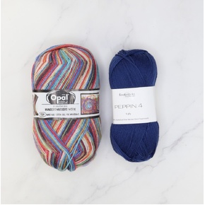 Botanic Shawl Yarn Kit: Hundertwasser 970 Lapis
