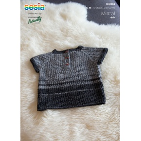Sesia K3003 Grandpa Love Baby Vest Pattern