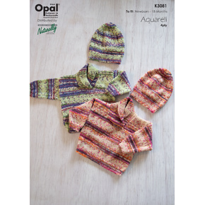 K3081 Child's Sweater and Beanie Aquarell Pattern
