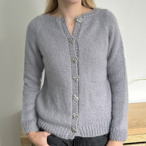 N1804 Simple Top Down Cardigan