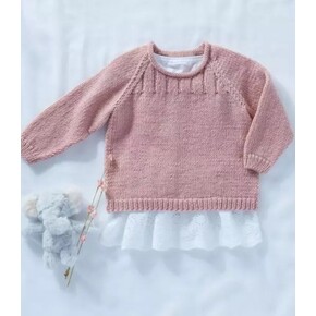 Sirdar Cashmere Merino Silk DK 6169 Baby sweater Pattern