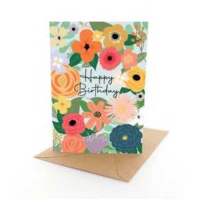 Greeting Card: Birthday Flowers