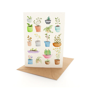 Greeting Card: Plant Gallery