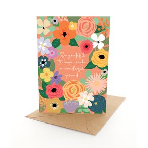Greeting Card: Wonderful Friend