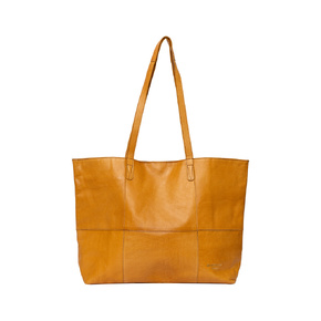 Re:Designed Project 19 Soft Leather Shopper Bag: Retro Yellow