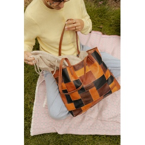 Re:Designed Torn & Cut 19 Soft Leather Shopper Bag