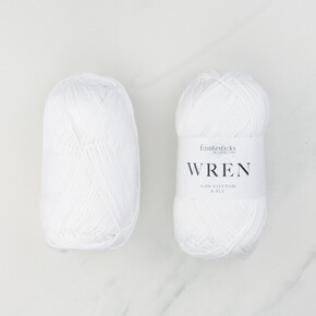 Sue Daley Designs Crochet Bobble Cushion Kit: W002 White