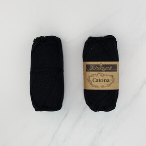 Scheepjes Catona: 110 Jet Black