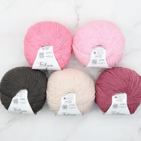 Shawlography Kit in Bellissimo 4ply Merino: Lollipop