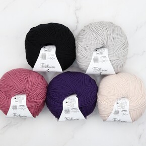 Shawlography Kit in Bellissimo 4ply Merino: Plump