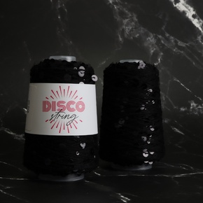 Stitch Lane Yarns Disco String: 06 Night Fever Black