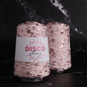 Stitch Lane Yarns Disco String: 53 Pink Starlight