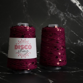 Stitch Lane Yarns Disco String: 88 Remember September Maroon