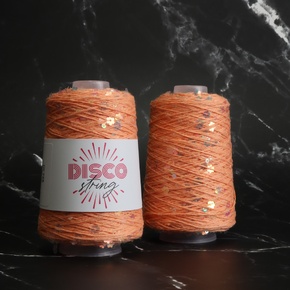 Stitch Lane Yarns Disco String: 96 Canned Heat Coral
