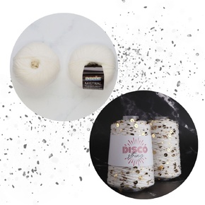 Sparkles Tee Yarn Set: Golden Groove, sizes 6-7