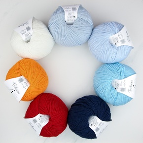 Baby Blanket Kit Knit/Crochet - Woollen : 4ply At the Beach