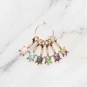 by Skein Sisters Enamel Stitch Markers: Turtle