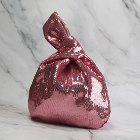 by Skein Sisters Knot Project Bag Sequinned: Pink