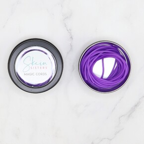 by Skein Sisters Magic Cord Small: Dark Purple 