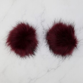 by Skein Sisters Pom Pom: Burgundy
