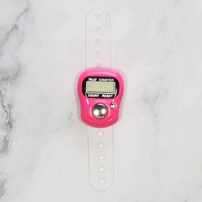 by Skein Sisters Digital Row Counter: Hot Pink