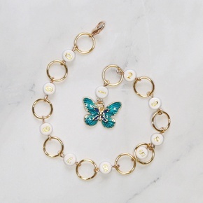 by Skein Sisters Number Chain Row Counter: Blue Butterfly 6mm