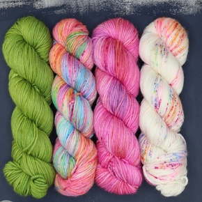 Skein Sisters Poet 4 Skein Set: Jellyroll