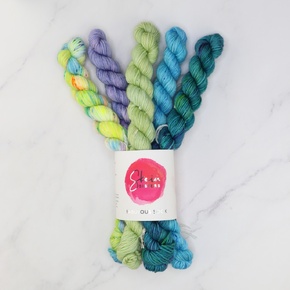 Skein Sisters Fabulous Five Sock Set: Ripple