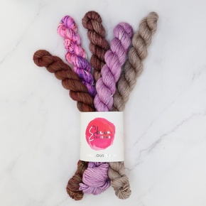 Skein Sisters Fabulous Five Sock Set: Wild Orchid