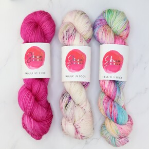 Fiber Fest Yarn Set in Fabulous Sock DYED TO ORDER 13/05/2025: All Dolled Up