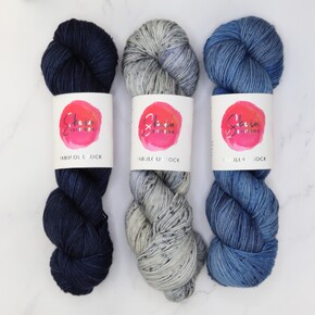 Fiber Fest Yarn Set in Fabulous Sock DYED TO ORDER 13/05/2025: Hollow Sky