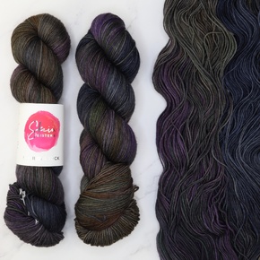 Skein Sisters Fabulous Sock: 240 Ghostrider OOAK