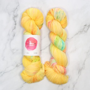 Skein Sisters Fabulous Sock: 003 Pineapple Splice