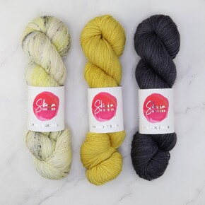 Skein Sisters Fabulous Sock 3 Skein Set: Armadillo A