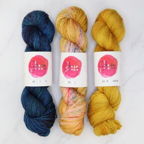 SS Art Nouveau Sweater Set in Fabulous Sock: Oceanic, sizes 1-3