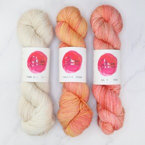 SS Art Nouveau Sweater Set in Fabulous Sock: Purly Purl, sizes 1-3