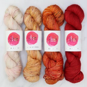 Skein Sisters Fabulous Sock 4 Skein Gradient Set: Bad Romance A