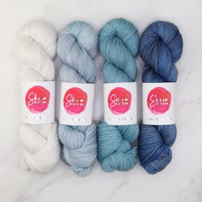 Skein Sisters Fabulous Sock 4 Skein Gradient Set: Close Encounter A