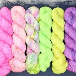 Skein Sisters Fabulous Sock Neon Party PREORDER