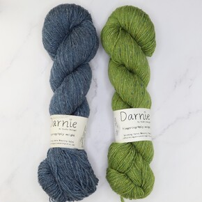 Westknits MKAL 2024 Go Go Dynamo Shawl Sets in Darnie: Bluestack
