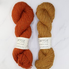 Westknits MKAL 2024 Go Go Dynamo Shawl Sets in Darnie: Gorse