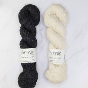 Westknits MKAL 2024 Go Go Dynamo Shawl Sets in Darnie: Peat