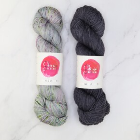 Westknits MKAL 2024 Go Go Dynamo Shawl Set in Fab Sock: Aliens Exist