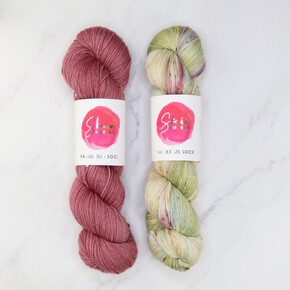 Westknits MKAL 2024 Go Go Dynamo Shawl Set in Fab Sock: Daydream