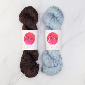 Westknits MKAL 2024 Go Go Dynamo Shawl Set in Fab Sock: Antarctica