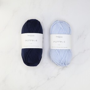 Westknits MKAL 2024 Go Go Dynamo Shawl Sets in Peppin 4: Blue Ice