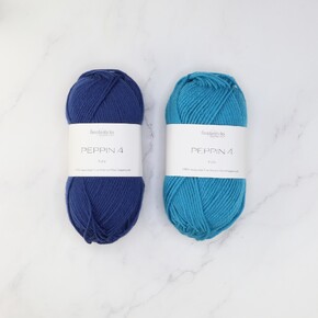 Westknits MKAL 2024 Go Go Dynamo Shawl Sets in Peppin 4: Lapis