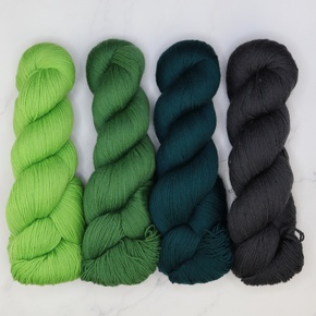 Westknits MKAL 2025 Mystery MusiKAL Kit Cascade: It's Not Easy Being Green