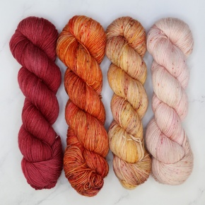 Westknits MKAL 2025 Kit in Fab Sock DYED TO ORDER 26/09/2025: Some Like It Hot